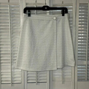 Wrap skirt white and silver